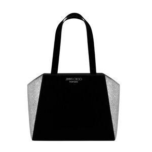 Jimmy Choo Parfums Black Velvet & Silver Sparkle Tote